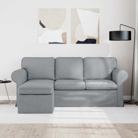 VidaXL Sofa Jasnoszary 195 x 138 x 80 cm tkanina