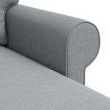 VidaXL Sofa Jasnoszary 195 x 138 x 80 cm tkanina