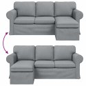 VidaXL Sofa Jasnoszary 195 x 138 x 80 cm tkanina