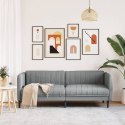 VidaXL Sofa trzyosobowa, jasnoszara, tkanina