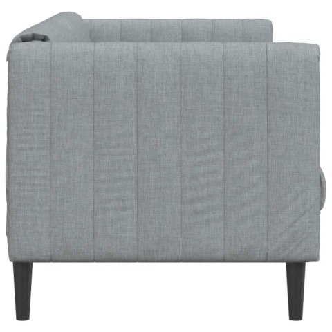 VidaXL Sofa trzyosobowa, jasnoszara, tkanina