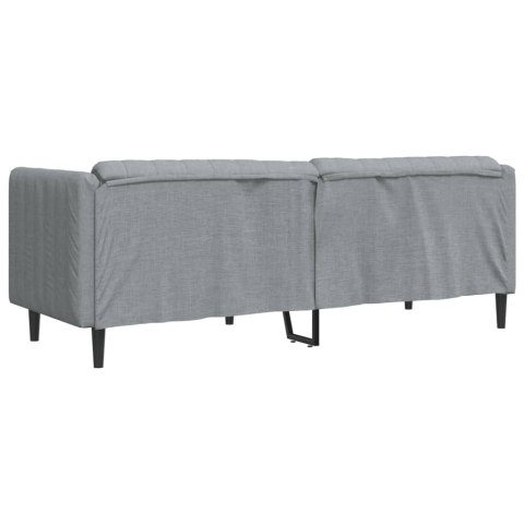 VidaXL Sofa trzyosobowa, jasnoszara, tkanina