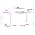 VidaXL Stoły do jadalni 180 x 90 x 75 cm Drewno inżynieryjne