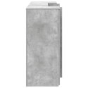 BIURKO RECEPCYJNE BETONOWE SZARE 200X50X103,5CM DREWNO KLEJONE