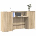 BIURKO RECEPCYJNE DĄB SONOMA 200X50X103,5CM DREWNO KLEJONE