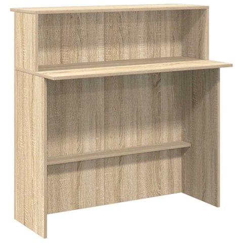 BIURKO RECEPCYJNE DĄB SONOMA 200X50X103,5CM DREWNO KLEJONE