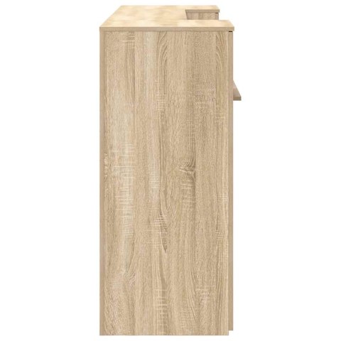 BIURKO RECEPCYJNE DĄB SONOMA 200X50X103,5CM DREWNO KLEJONE