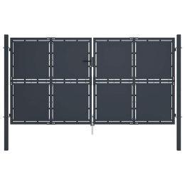 VidaXL Brama ogrodowa stalowa 300x200 cm antracyt