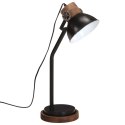 VidaXL Lampa stołowa, 25 W, czarna, 18x18x60 cm, E27