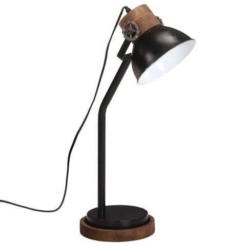 VidaXL Lampa stołowa, 25 W, czarna, 18x18x60 cm, E27
