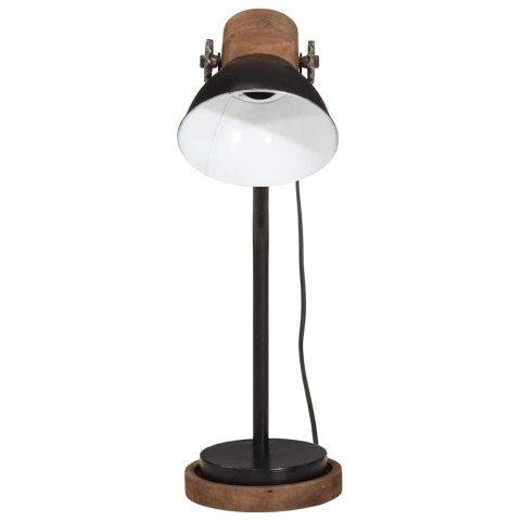 VidaXL Lampa stołowa, 25 W, czarna, 18x18x60 cm, E27