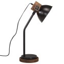 VidaXL Lampa stołowa, 25 W, czarna, 18x18x60 cm, E27
