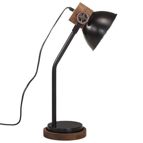 VidaXL Lampa stołowa, 25 W, czarna, 18x18x60 cm, E27