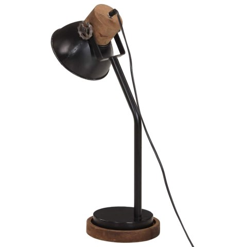 VidaXL Lampa stołowa, 25 W, czarna, 18x18x60 cm, E27
