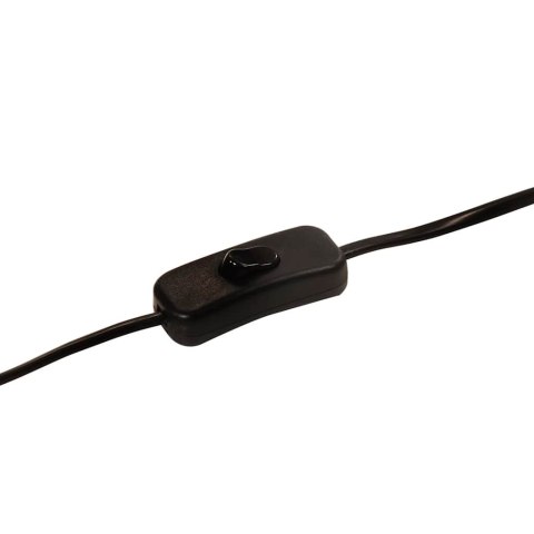 VidaXL Lampa stołowa, 25 W, czarna, 18x18x60 cm, E27