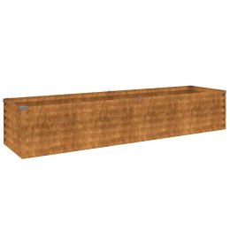 VidaXL Podwyższona grządka ogrodowa 194x50x36 cm, stal Corten