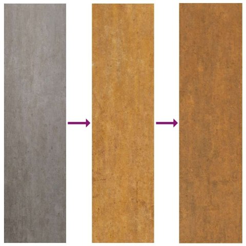 VidaXL Podwyższona grządka ogrodowa 194x50x36 cm, stal Corten