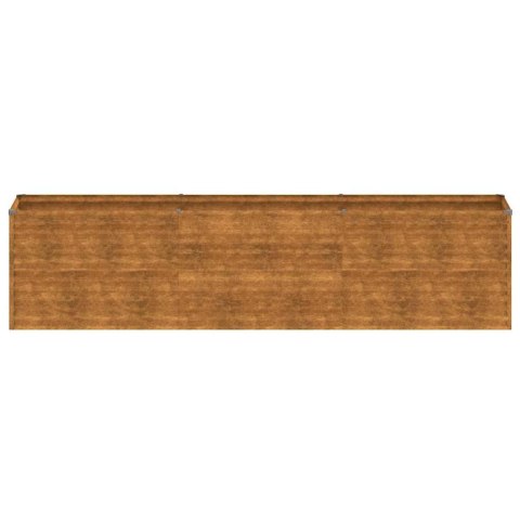 VidaXL Podwyższona grządka ogrodowa 291x50x69 cm, stal Corten