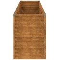 VidaXL Podwyższona grządka ogrodowa 291x50x69 cm, stal Corten
