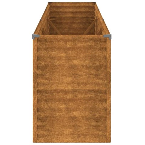 VidaXL Podwyższona grządka ogrodowa 291x50x69 cm, stal Corten
