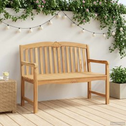 VidaXL Ręcznie rzeźbiona ławka różana 114 x 60 x 95 cm naturalny