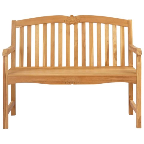 VidaXL Ręcznie rzeźbiona ławka różana 114 x 60 x 95 cm naturalny