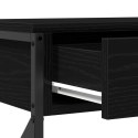 VidaXL Stół Konsolowy Czarny dąb 100 x 28 x 75 cm