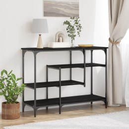 VidaXL Stół Konsolowy Czarny dąb 100 x 35 x 75 cm
