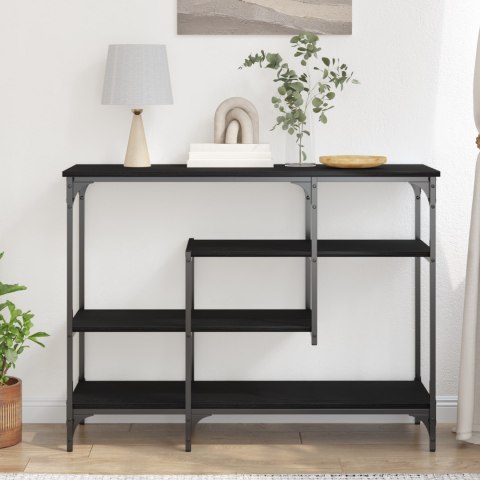 VidaXL Stół Konsolowy Czarny dąb 100 x 35 x 75 cm