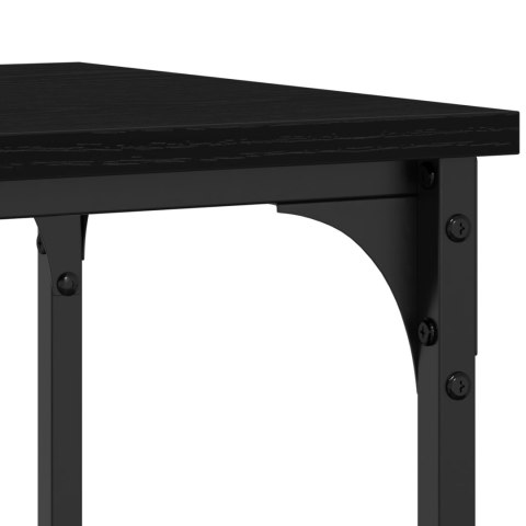 VidaXL Stół Konsolowy Czarny dąb 100 x 35 x 75 cm