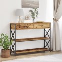 VidaXL Stół Konsolowy Stare drewno 100 x 28 x 75 cm