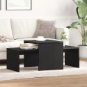 VidaXL Stolik gniazdowy Czarny Dąb 100 x 48 x 40 cm