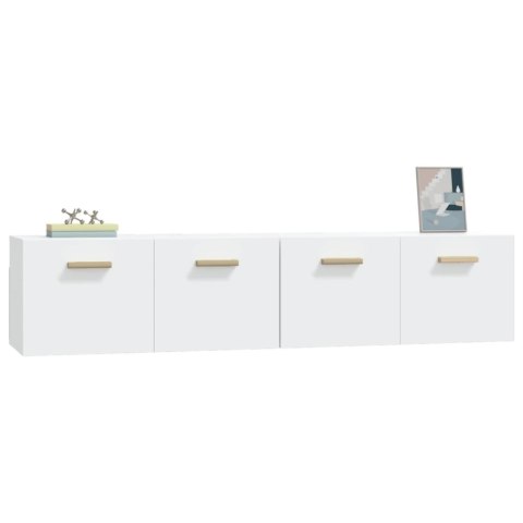VidaXL Szafki ścienne, 2 szt., białe, 80x35x36,5 cm