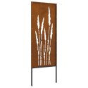 VidaXL Ekran zapewniający prywatność w ogrodzie Rdzawy 50 x 140 cm