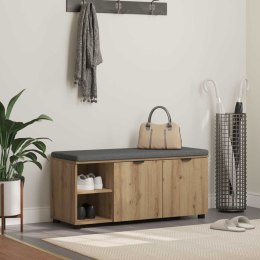 VidaXL Ławka w przedpokoju Dąb Rzemieślniczy 100 x 38 x 46 cm