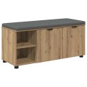 VidaXL Ławka w przedpokoju Dąb Rzemieślniczy 100 x 38 x 46 cm
