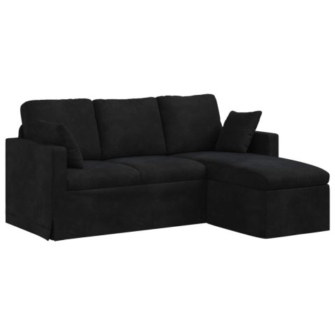 VidaXL Sofa Czarny 178 x 134 x 80 cm Aksamit