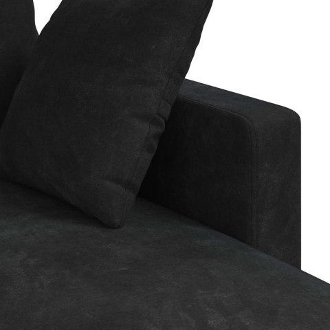 VidaXL Sofa Czarny 178 x 134 x 80 cm Aksamit
