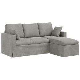 VidaXL Sofa Jasnoszary 178 x 134 x 80 cm Aksamit