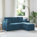 VidaXL Sofa Niebieski 178 x 134 x 80 cm Aksamit