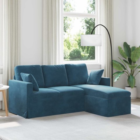 VidaXL Sofa Niebieski 178 x 134 x 80 cm Aksamit