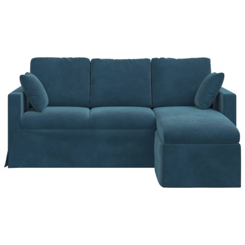 VidaXL Sofa Niebieski 178 x 134 x 80 cm Aksamit