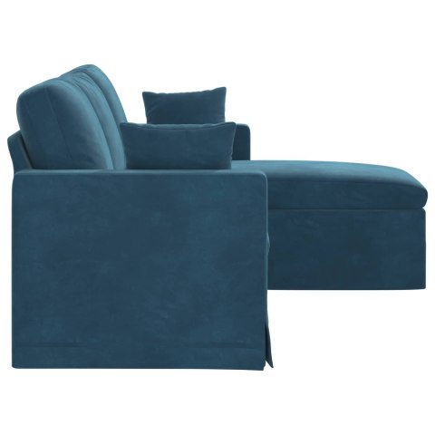 VidaXL Sofa Niebieski 178 x 134 x 80 cm Aksamit