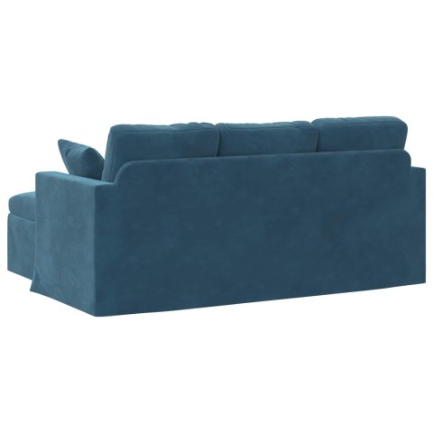 VidaXL Sofa Niebieski 178 x 134 x 80 cm Aksamit