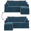 VidaXL Sofa Niebieski 178 x 134 x 80 cm Aksamit