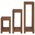 VidaXL Stojak na rośliny 3 szt. naturalny 25 x 25 x 80 cm