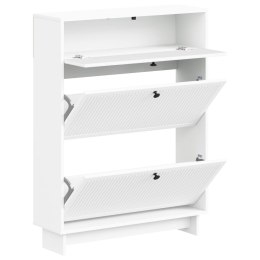 VidaXL Szafka na buty EDE 78 x 24 x 103 cm Drewno inżynieryjne Biały