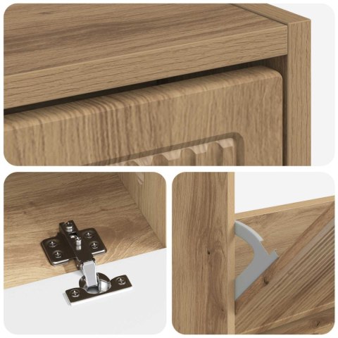 VidaXL Szafka na buty EDE 78 x 24 x 103 cm Drewno inżynieryjne