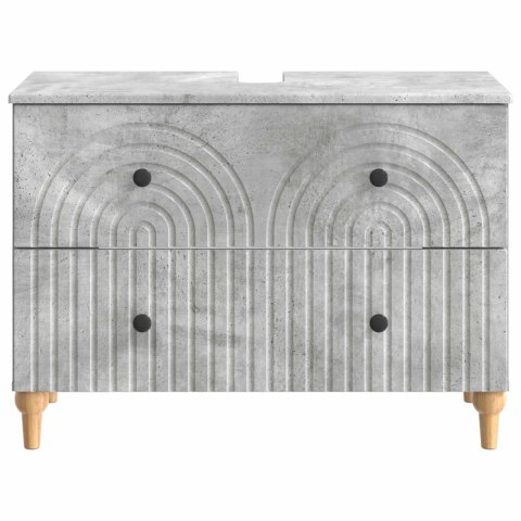 VidaXL Szafka pod umywalkę ALKMAAR Betonowy szary 82 x 41 x 59 cm