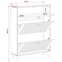 SZAFKA NA BUTY ALKMAAR 78 X 24 X 103 CM DREWNO INŻYNIERYJNE